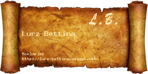 Lurz Bettina névjegykártya